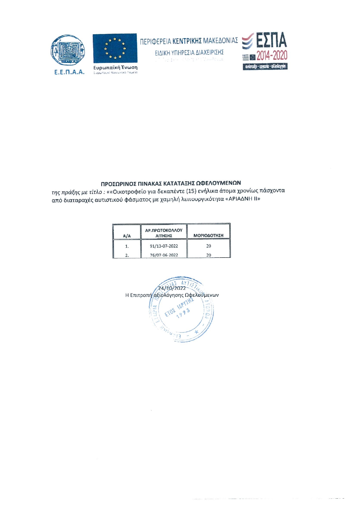 ΠΡΟΣΩΡΙΝΟΣ ΠΙΝΑΚΑΣ 24 ΟΚΤ page 0001